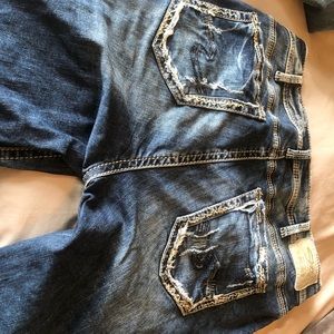 Silver Ankle skinny Jeans( stretchy)